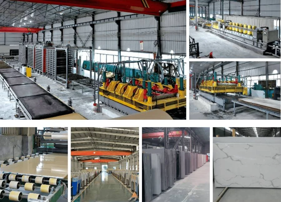 factory of Quartz calacatta white