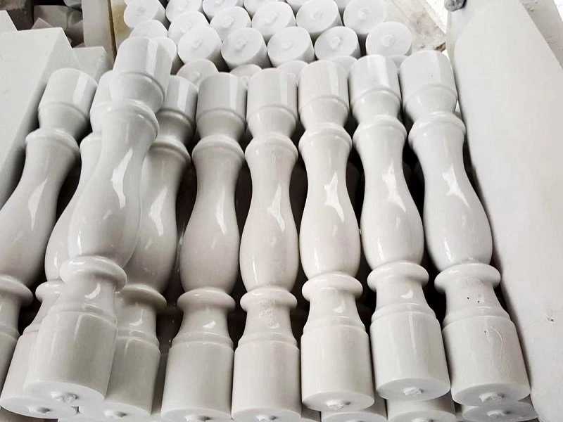 pure white marble threshold