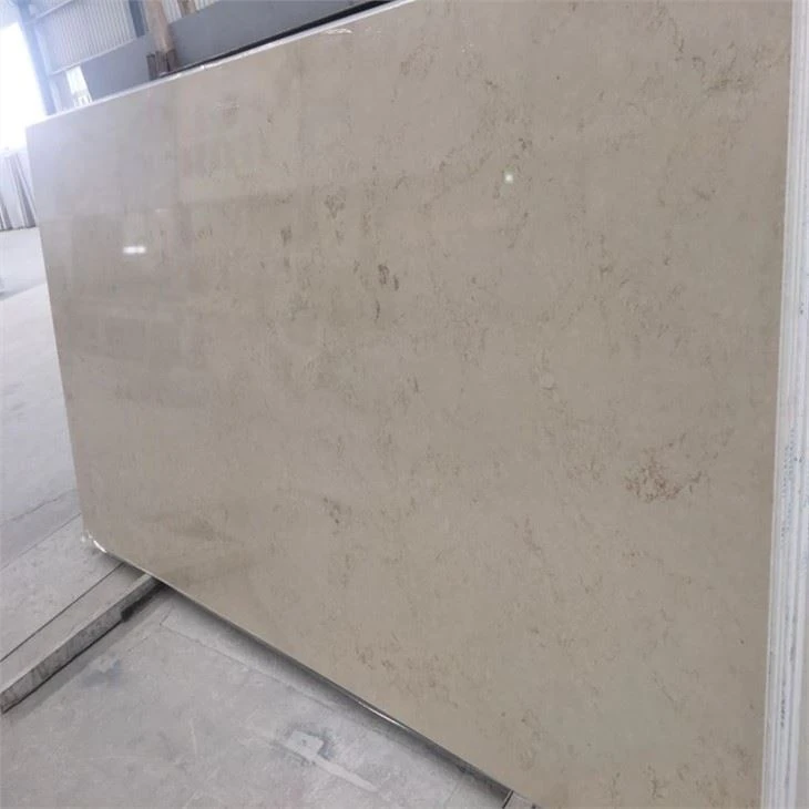 beige quartz slab