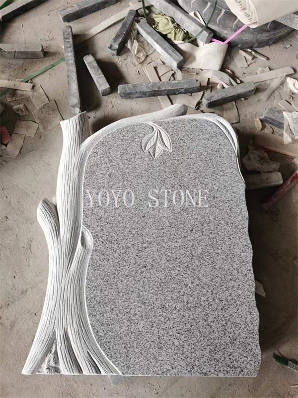grey granite tombstone