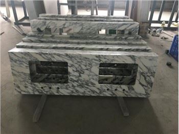 Arabescato White Irħam Banju Vanity Top