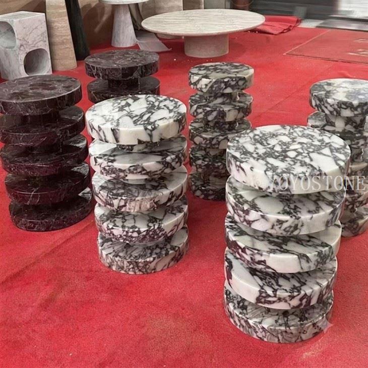 calacatta viola marble coffee table factory