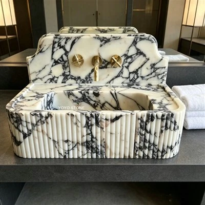 Calacatta Viola Marble Basin