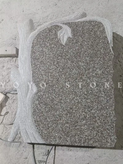 G664 Granit Tree Headstone