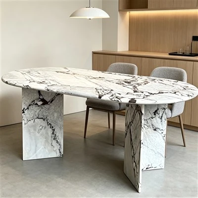 Irħam abjad Dining Table